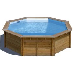 Piscine Bois Violette Ø 5,00 X 1,27 M - Gré - Violet