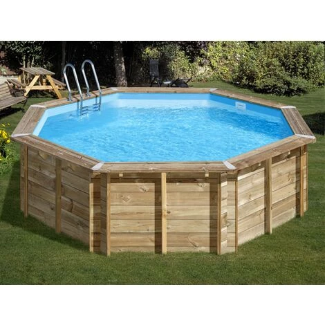 Piscine Bois Violette Ø 5,00 X 1,27 M - Gré - Violet 4 Piscine Bois Violette Ø 5,00 X 1,27 M - Gré - Violet – Image 2