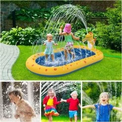 LANGRAY Piscine Gonflable Enfant Aire De Jeux, Garçons Filles Tapis De Jeu De Salon Pour 3 4 5 6 7 8 Ans Garçons Filles Dinosaure -Piscine Soldes Boutique 52488325 3