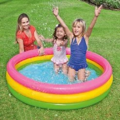 VERSAILLESFR Piscine Gonflable Jardin Piscine 51128 Piscine Gonflable Pataugeoire Ronde Arc En Ciel 3 Boudins 85 X 25 Cm -Versailles -Piscine Soldes Boutique 52530007 5