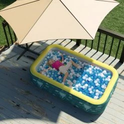 VERSAILLESFR Piscine Gonflable, Jardin Piscine ,Piscine , Piscine Familiale Gonflable Automatique Sans Fil Piscine Pour Enfants, Double Baignoire Piscine Pour Enfants Adultes, Fête D'été Pour Jardin D'arrière-cour -Versailles -Piscine Soldes Boutique 52530076 4