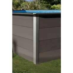 Gre Pools Piscine Ovale Composite 6,64m X 3,86m X H: 1,24m - Filtration à Sable - Projecteur LED Inclus -Piscine Soldes Boutique 52723518 3