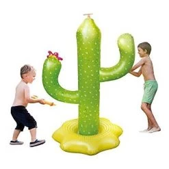 ABCRITAL Gonflable Arroseur De Jardin, Cactus Water Lawn Sprinkler Spray Backyard Summer Party Spray Extérieur Pour Tout-Petits Jeu Enfants Cadeaux Enfants Amusement, Accessoire De Cour Intérieur