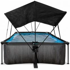 EXIT TOYS Piscine EXIT Black Wood 220x150x65cm Avec Pompe Filtrante Et Voile D'ombrage - Noir - Noir 10 EXIT TOYS Piscine EXIT Black Wood 220x150x65cm Avec Pompe Filtrante Et Voile D'ombrage - Noir - Noir -Piscine Soldes Boutique 52937055 4