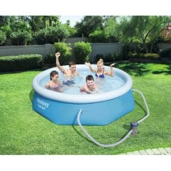 Piscine Bestway Fast Set Avec Filtre - Blauw -Piscine Soldes Boutique 53043509 5
