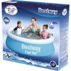 Bestway Fast Set Pool 183 Cm - Blauw -Piscine Soldes Boutique 53043550 2