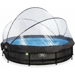 EXIT TOYS Piscine EXIT Black Wood ø360x76cm Avec Pompe Filtrante Et Dôme Et Voile D'ombrage - Noir - Noir 10 EXIT TOYS Piscine EXIT Black Wood ø360x76cm Avec Pompe Filtrante Et Dôme Et Voile D'ombrage - Noir - Noir -Piscine Soldes Boutique 53096073 4