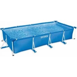 Intex - 58983Fr - Piscine - Piscinette Metal Frame 2,20 X 1,5 X 0,60 M - Tubulaire Métal Rectangulaire
