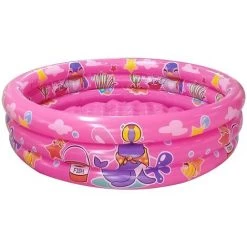 LIFCAUSAL Piscine, Piscine Gonflable, Piscine à Balles Pour Bébé, Piscine Pour Enfants à 3 Anneaux, 48 "X12", (rose) -Piscine Soldes Boutique 53285258 4