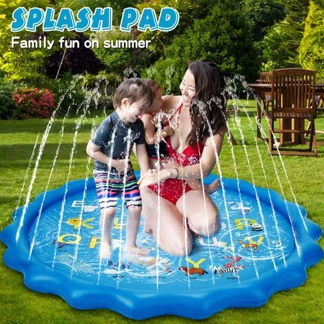 LIFCAUSAL Splash Pad Gonflable Arroseur Tapis De Jeu Pour Enfants à L'extérieur Des Jouets, 68" Saupoudrer Et Splash Tapis De Jeu Kiddie Bébé Tout-Petits Natation Pataugeoire Pour L'apprentissage De L'Eau Jouets Cadeaux Pour Les 3-12 Ans 6 LIFCAUSAL Splash Pad Gonflable Arroseur Tapis De Jeu Pour Enfants à L'extérieur Des Jouets, 68" Saupoudrer Et Splash Tapis De Jeu Kiddie Bébé Tout-Petits Natation Pataugeoire Pour L'apprentissage De L'Eau Jouets Cadeaux Pour Les 3-12 Ans – Image 4