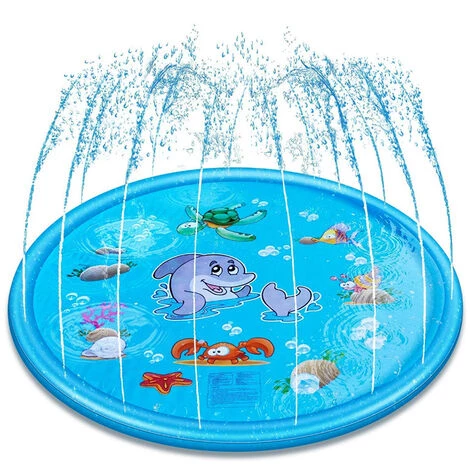 MERKMAK Piscine Gonflable Tapis 170cm D'arroseuse Jeu D'eau Enfant Jouet Jeux De Plage Exterieur 3 MERKMAK Piscine Gonflable Tapis 170cm D'arroseuse Jeu D'eau Enfant Jouet Jeux De Plage Exterieur