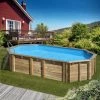 Gré Piscine Bois ORANGE 7,55m X 4,56m X H : 1,46m -Piscine Soldes Boutique 53561098 1