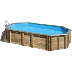 Gré Piscine Bois ORANGE 7,55m X 4,56m X H : 1,46m 8 Gré Piscine Bois ORANGE 7,55m X 4,56m X H : 1,46m -Piscine Soldes Boutique 53561098 2