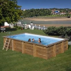 Gré Piscine Bois EVORA 6,20m X 4,20m X H: 1,33m -Piscine Soldes Boutique 53602168 3