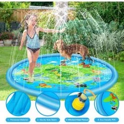 SUPERMARKET Tapis Enfant De Jet D'eau, Tapis De Piscine à Jet D'eau De 170 Cm Avec Motif De Dinosaure, Jeux Et Jouets D'extérieur Gonflables En PVC Durable, Tapis De Jeu Splash Water Splash,Superma 10 SUPERMARKET Tapis Enfant De Jet D'eau, Tapis De Piscine à Jet D'eau De 170 Cm Avec Motif De Dinosaure, Jeux Et Jouets D'extérieur Gonflables En PVC Durable, Tapis De Jeu Splash Water Splash,Superma -Piscine Soldes Boutique 53804459 4