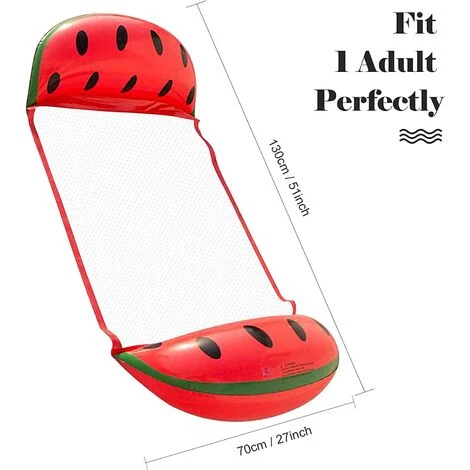 SUPERMARKET Flotteur De Piscine Gonflable, Hamac à Eau, Hamac Gonflable Flottant De Piscine 4 En 1 (Selle, Chaise Longue, Hamac Et Dériveur), Bouee Piscine Portables, Pour Adultes & Enfants (Pastèque),Superma,1 Pièce 4 SUPERMARKET Flotteur De Piscine Gonflable, Hamac à Eau, Hamac Gonflable Flottant De Piscine 4 En 1 (Selle, Chaise Longue, Hamac Et Dériveur), Bouee Piscine Portables, Pour Adultes & Enfants (Pastèque),Superma,1 Pièce – Image 2