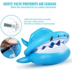 SUPERMARKET Bébé Siège De Piscine Requin Bague De Natation Flottante, Bouée Piscine Gonflable Pour Enfants Avec Réglable Auvent Gonflable Pour Bébé De 6-36 Mois,Superma,bleu,une Pièce 9 SUPERMARKET Bébé Siège De Piscine Requin Bague De Natation Flottante, Bouée Piscine Gonflable Pour Enfants Avec Réglable Auvent Gonflable Pour Bébé De 6-36 Mois,Superma,bleu,une Pièce -Piscine Soldes Boutique 54049960 3
