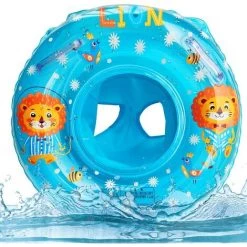 SUPERMARKET Bouée De Sauvetage Pour Bébé, Bouée Pour Bébé, Enfant Bague De Natation, Bébé Siège De Piscine, Flotteur De Piscine De Bébé, Bouée Siège Gonflable Bébés Pour Bebe En PVC,Superma,bleu,1 Pièce