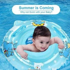 SUPERMARKET Flotteur De Piscine Pour Bébé Enfants, Bébé Siège De Piscine Bébé Flotteur Bague, Cartoon Anneau De Natation, Conception à Double Poignée, Convient Aux Enfants Âgés De 6 Mois à 36 Mois,Superma,bleu,1 Pièces -Piscine Soldes Boutique 54053480 4