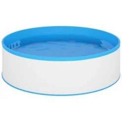 Hommoo Piscine Avec Ecumoire Suspendue Et Pompe 350x90 Cm Blanc -Piscine Soldes Boutique 54058405 3