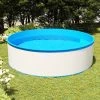 Hommoo Piscine A Eclaboussures 350x90 Cm Blanc