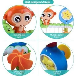 GDRHVFD Baignoire Jouets Enfant Bébé 1 2 Baignoire Garçon Âgée De 3 Ans Avec 2 Jouets Tasse De Ventouse Puissante Boîte De Couleurs Idéologiques -Piscine Soldes Boutique 54324990 3