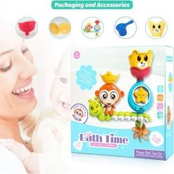 GDRHVFD Baignoire Jouets Enfant Bébé 1 2 Baignoire Garçon Âgée De 3 Ans Avec 2 Jouets Tasse De Ventouse Puissante Boîte De Couleurs Idéologiques -Piscine Soldes Boutique 54324990 5