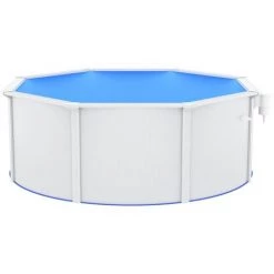 VidaXL Piscine Avec Parois En Acier 360x120 Cm Blanc -Piscine Soldes Boutique 54665021 4