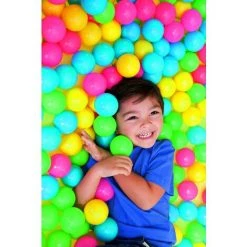 BESTWAY SAC DE 100 BALLES MULTICOLORES EN PLASTIQUE - TENTE A BALLES -Piscine Soldes Boutique 54699909 5