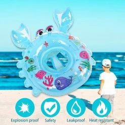 Ensoleillé Anneau De Bain Pour Bébé, Anneau Pour Bébé, Siège Pour Bébé En Crabe -Piscine Soldes Boutique 55285727 3