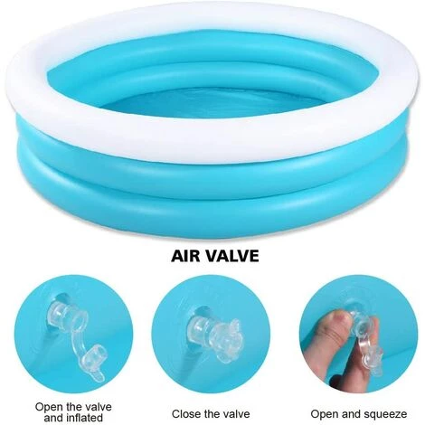 Ensoleillé Piscine Gonflable, Piscine Pour Enfants, 152 Cm, Piscine Durable Pour Enfants, Piscine Bleue Et Blanche Pour Enfants 5 Ensoleillé Piscine Gonflable, Piscine Pour Enfants, 152 Cm, Piscine Durable Pour Enfants, Piscine Bleue Et Blanche Pour Enfants – Image 3