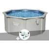 Kit Piscine Acier Ronde Bestway Hydrium 3,00 X 1,20 Cm + Kit De Traitement Au Chlore