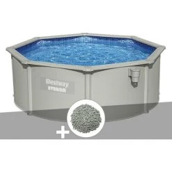 Kit Piscine Acier Ronde Bestway Hydrium 3,60 X 1,20 Cm + 10 Kg De Zéolite