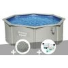 Kit Piscine Acier Ronde Bestway Hydrium 3,60 X 1,20 Cm + 10 Kg De Zéolite + Kit De Traitement Au Chlore