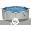 Kit Piscine Acier Ronde Bestway Hydrium 3,60 X 1,20 Cm + Kit De Traitement Au Chlore