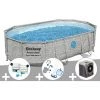 Kit Piscine Tubulaire Ovale Bestway Power Steel SwimVista Avec Hublots 4,88 X 3,05 X 1,07 M + Kit De Traitement Au Chlore + Kit D'entretien Deluxe + Pompe à Chaleur 1 Kit Piscine Tubulaire Ovale Bestway Power Steel SwimVista Avec Hublots 4,88 X 3,05 X 1,07 M + Kit De Traitement Au Chlore + Kit D'entretien Deluxe + Pompe à Chaleur -Piscine Soldes Boutique 55406564 1