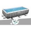 Kit Piscine Tubulaire Rectangulaire Bestway Power Steel 4,04 X 2,01 X 1,00 M + Kit De Traitement Au Chlore 2 Kit Piscine Tubulaire Rectangulaire Bestway Power Steel 4,04 X 2,01 X 1,00 M + Kit De Traitement Au Chlore -Piscine Soldes Boutique 55406570 1