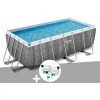Kit Piscine Tubulaire Rectangulaire Bestway Power Steel 4,12 X 2,01 X 1,22 M + Kit De Traitement Au Chlore -Piscine Soldes Boutique 55406586 1