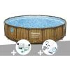 Kit Piscine Tubulaire Ronde Bestway Power Steel Avec Hublots 5,49 X 1,22 M + Kit De Traitement Au Chlore + Kit D'entretien Deluxe -Piscine Soldes Boutique 55406611 1