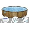 Kit Piscine Tubulaire Ronde Bestway Power Steel Avec Hublots 5,49 X 1,22 M + 6 Cartouches De Filtration + Kit De Traitement Au Chlore + Kit D'entretien Deluxe -Piscine Soldes Boutique 55406617 1
