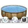 Kit Piscine Tubulaire Ronde Bestway Power Steel Avec Hublots 4,88 X 1,22 M + Kit De Traitement Au Chlore + Kit D'entretien Deluxe + Pompe à Chaleur -Piscine Soldes Boutique 55406632 1