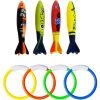 ALMI Underwater Pool Diving Rings Sticks, La Plongée Sous-Marine Piscine Sonne Des Bâtons Jouet De Torpille De Plongée Pour Le Jeu De Formation De Piscine Pour Des Enfants
