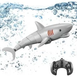 BENOBBY KIDS Jouets De Requin Télécommandés Pour L'eau, Requin RC Haute Simulation 2.4G Pour Piscine Salle De Bain Pour Garçons Enfants