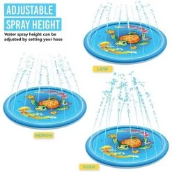 BENOBBY KIDS Tapis D'arrosage Splash Pad Pour Enfants, Tampons Anti-éclaboussures Pour Bébé Tout-petits De 1 à 3 Ans, Piscine Pour Enfants, Jouets Aquatiques D'extérieur Pour Enfants De 4 à 8 Ans，Garçons Filles -Piscine Soldes Boutique 55513342 5