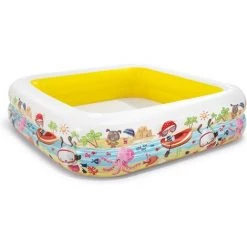 BENOBBY KIDS Piscine Gonflable Pare-soleil, Pataugeoire Pour Bébé à La Maison (157 X 157 X 122 Cm), Pour 2 Ans Et Plus, 1 Paquet -Piscine Soldes Boutique 55513400 3