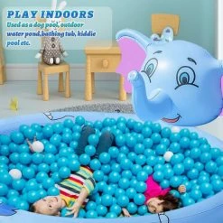 BENOBBY KIDS Tapis D'arrosage Gonflable Splash, 65" Spray Bébé Pataugeoire été Extérieur Jouets D'eau Tapis D'arrosage Pour Bébés Tout-petits Et Garçons Filles, éléphant, Une Pièce -Piscine Soldes Boutique 55514991 4