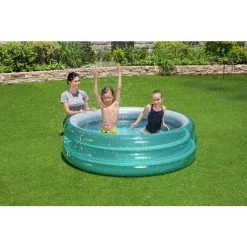 Piscine Gonflable Pour Enfants Bestway Big Metallic 3-Ring Pool 170x53 Cm -Piscine Soldes Boutique 55540839 3