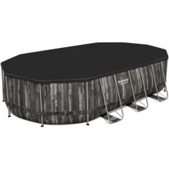 Piscine Hors-sol Tubulaire Bestway Power Steel Oval Imitation Bois 610x366x122 Cm Épurateur à Cartouche De 5 678 L/H 9 Piscine Hors-sol Tubulaire Bestway Power Steel Oval Imitation Bois 610x366x122 Cm Épurateur à Cartouche De 5 678 L/H -Piscine Soldes Boutique 55559730 3