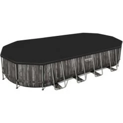 Piscine Hors-sol Tubulaire Bestway Power Steel Oval Imitation Bois 732x366x122 Cm Épurateur à Cartouche De 9 463 L/H 9 Piscine Hors-sol Tubulaire Bestway Power Steel Oval Imitation Bois 732x366x122 Cm Épurateur à Cartouche De 9 463 L/H -Piscine Soldes Boutique 55561077 3