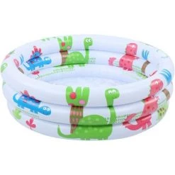 Fei Yu Piscine Pour Bébé, Piscine Gonflable Ronde Pour Bébés Tout-petits Enfants Gonflables Portables Enfants Petite Pompe Dessin Animé Dinosaure Piscine Intérieure Extérieure Pour Enfants Fille Garçon